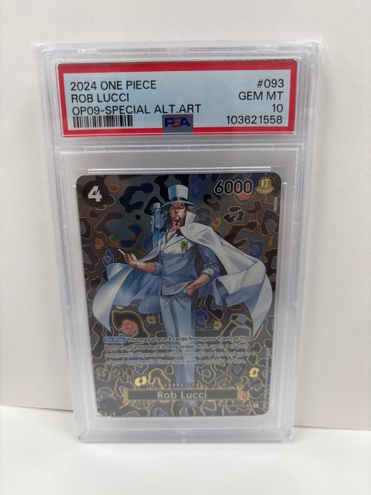 One Piece TCG Rob Lucci OP05-093 PSA 10