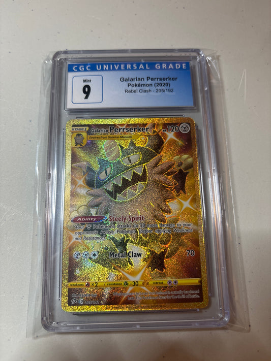 Pokemon Galarian Perrserker 205/192 CGC 9