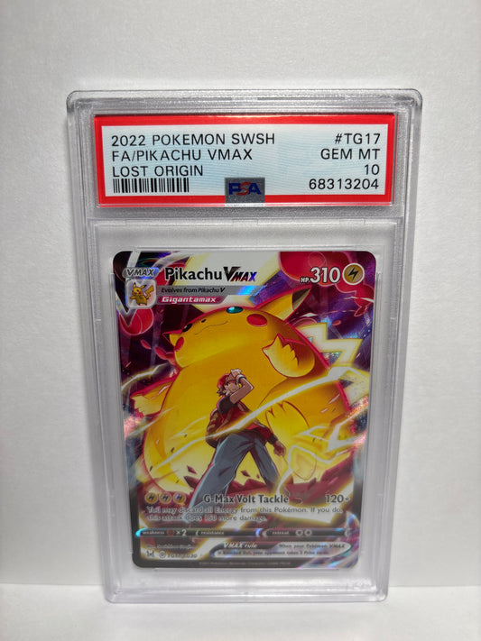 Pokemon Pikachu VMAX TG17/TG30 PSA 10