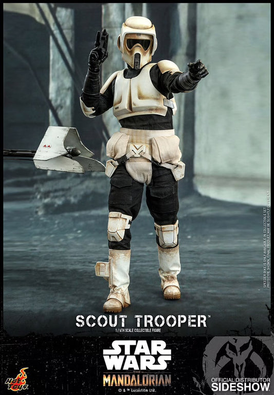 Hot Toys Star Wars The Mandalorian Scout Trooper TMS016 1/6 Scale Figure (OPEN BOX/COMPLETE)
