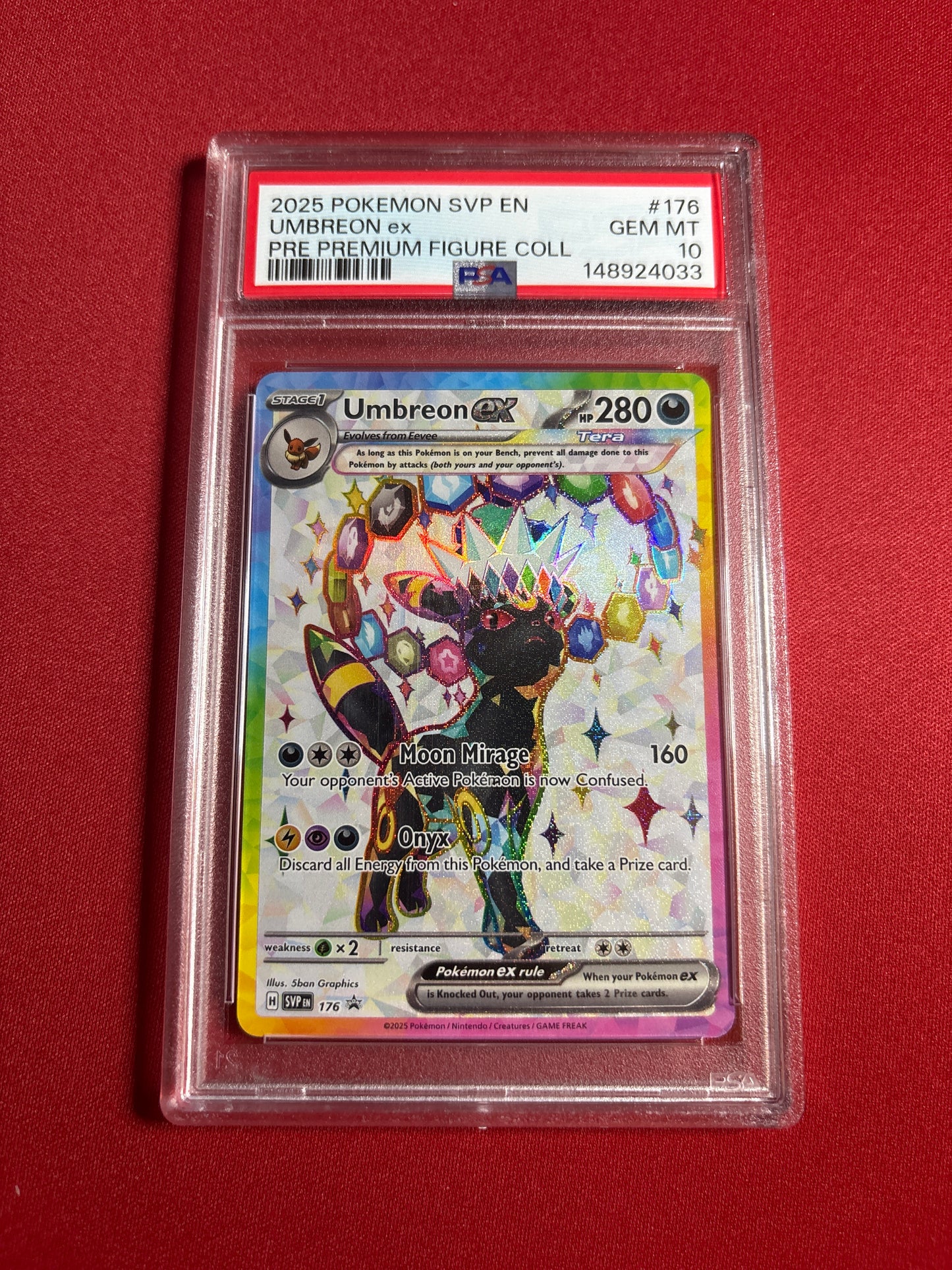 Pokemon Umbreon ex 176 PSA 10