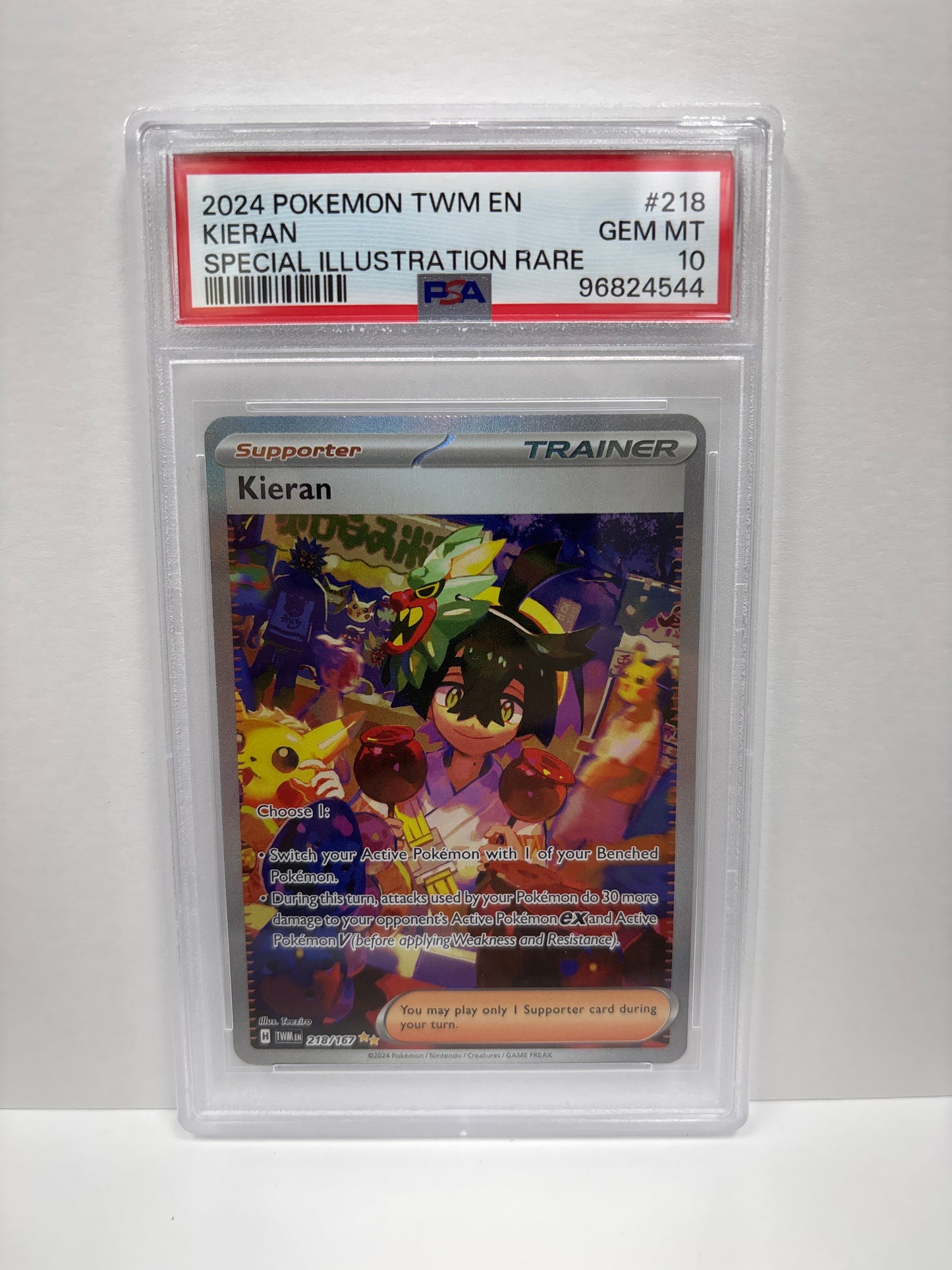 Pokemon Kieran 218/167 PSA 10