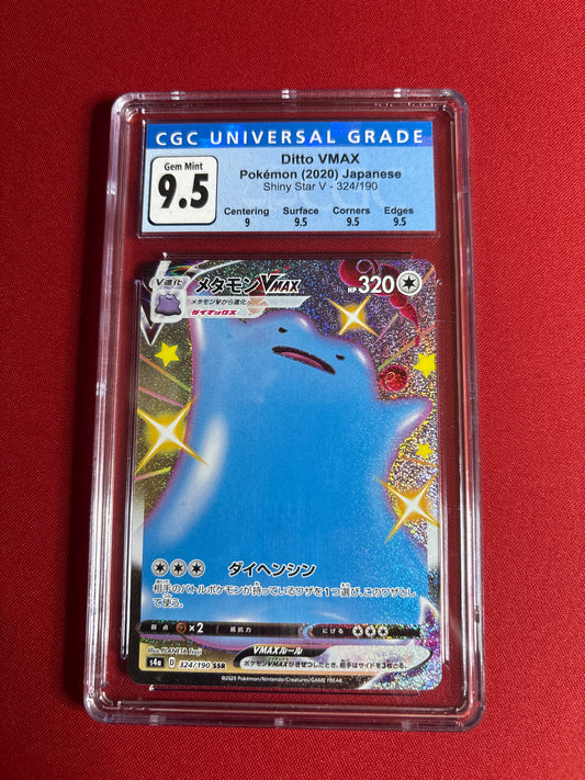 Pokemon Japanese Ditto VMAX 324/190 CGC 9.5 (Old Label)