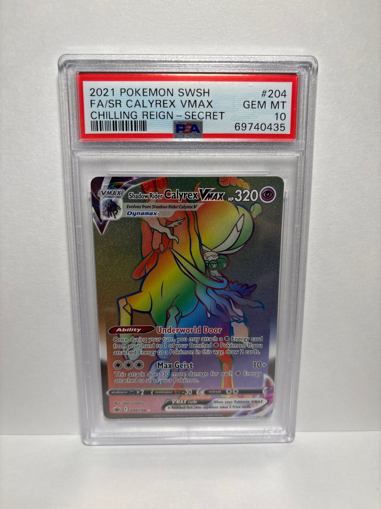 Pokemon Shadow Rider Calyrex VMAX 204/198 PSA 10 Zapp! Comics Pokemon Shadow Rider Calyrex VMAX 204/198 PSA 10 Zapp! Comics
