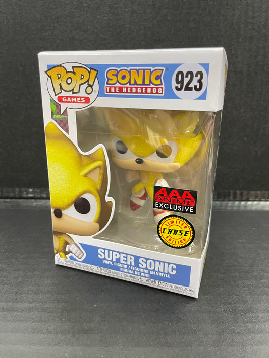 Funko Pop! Sonic The Hedgehog Super Sonic 923 AAA Anime Exclusive Chase (Grade A)