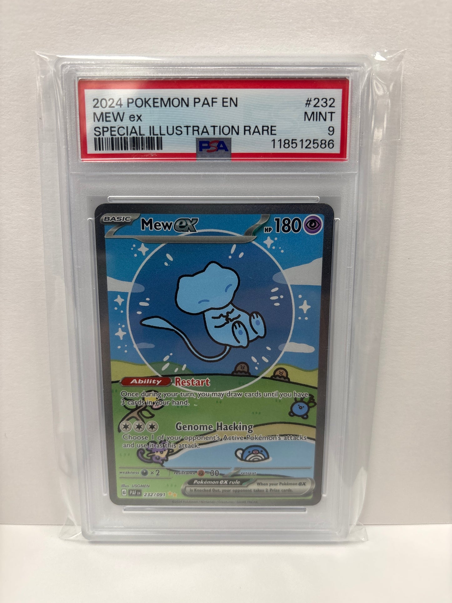 Pokemon Mew ex 232/091 PSA 9