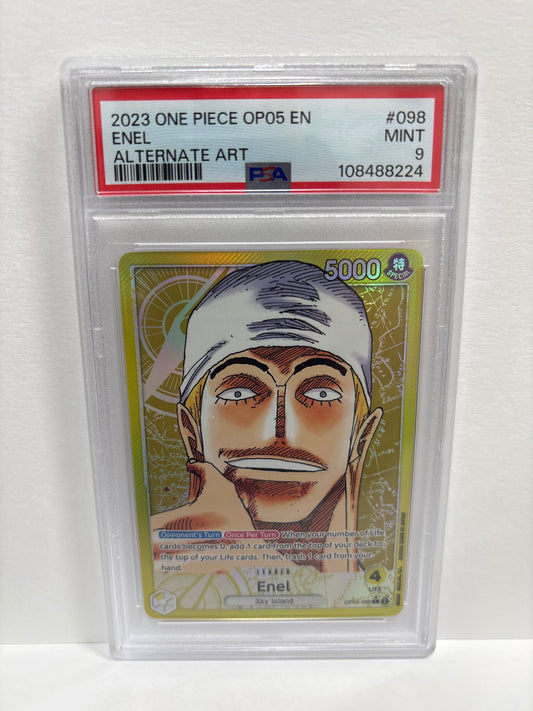 One Piece TCG Enel OP05-098 PSA 9