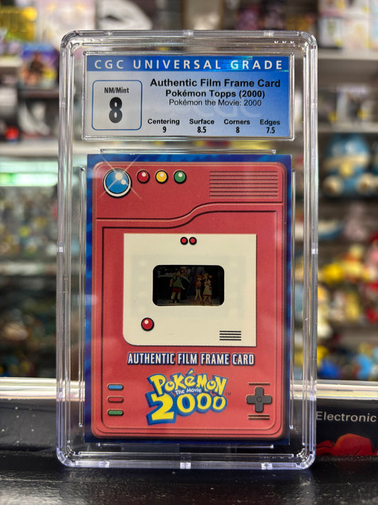Pokemon Authentic Film Frame Card Topps Pokemon the Movie: 2000 CGC 8