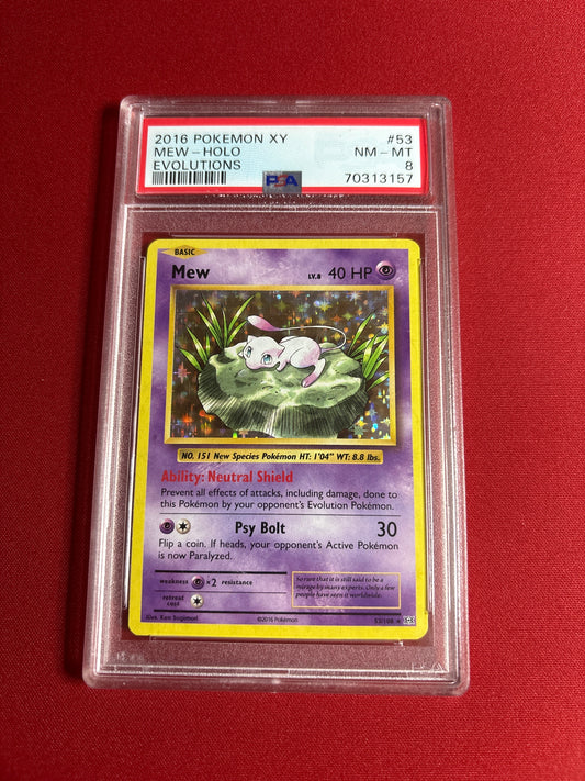 Pokemon Mew 53/108 PSA 8