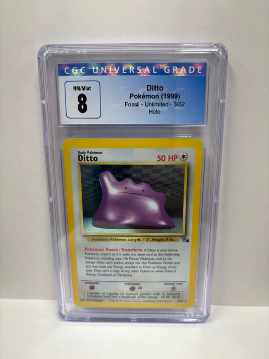 Pokemon Ditto 3/62 (1999) CGC 8