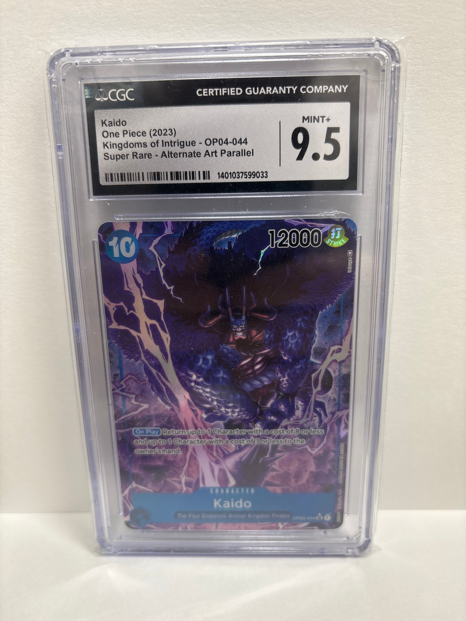 One Piece Card Game Kaido OP04-044 CGC 9.5 Zapp! Comics One Piece Card Game Kaido OP04-044 CGC 9.5 Zapp! Comics