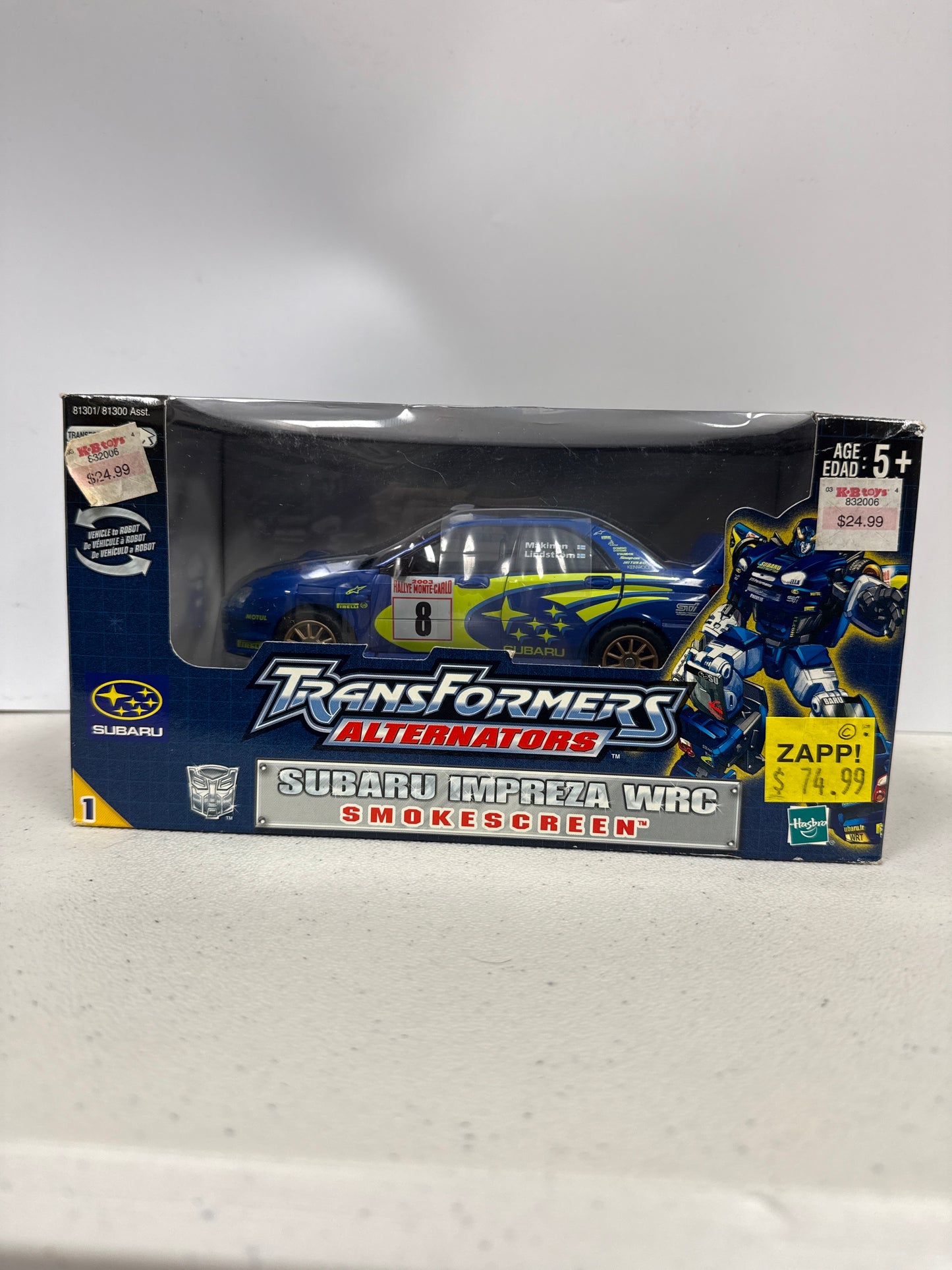 Transformers Alternators Subaru Impreza WRC Smokescreen 2003 (Non-Mint)