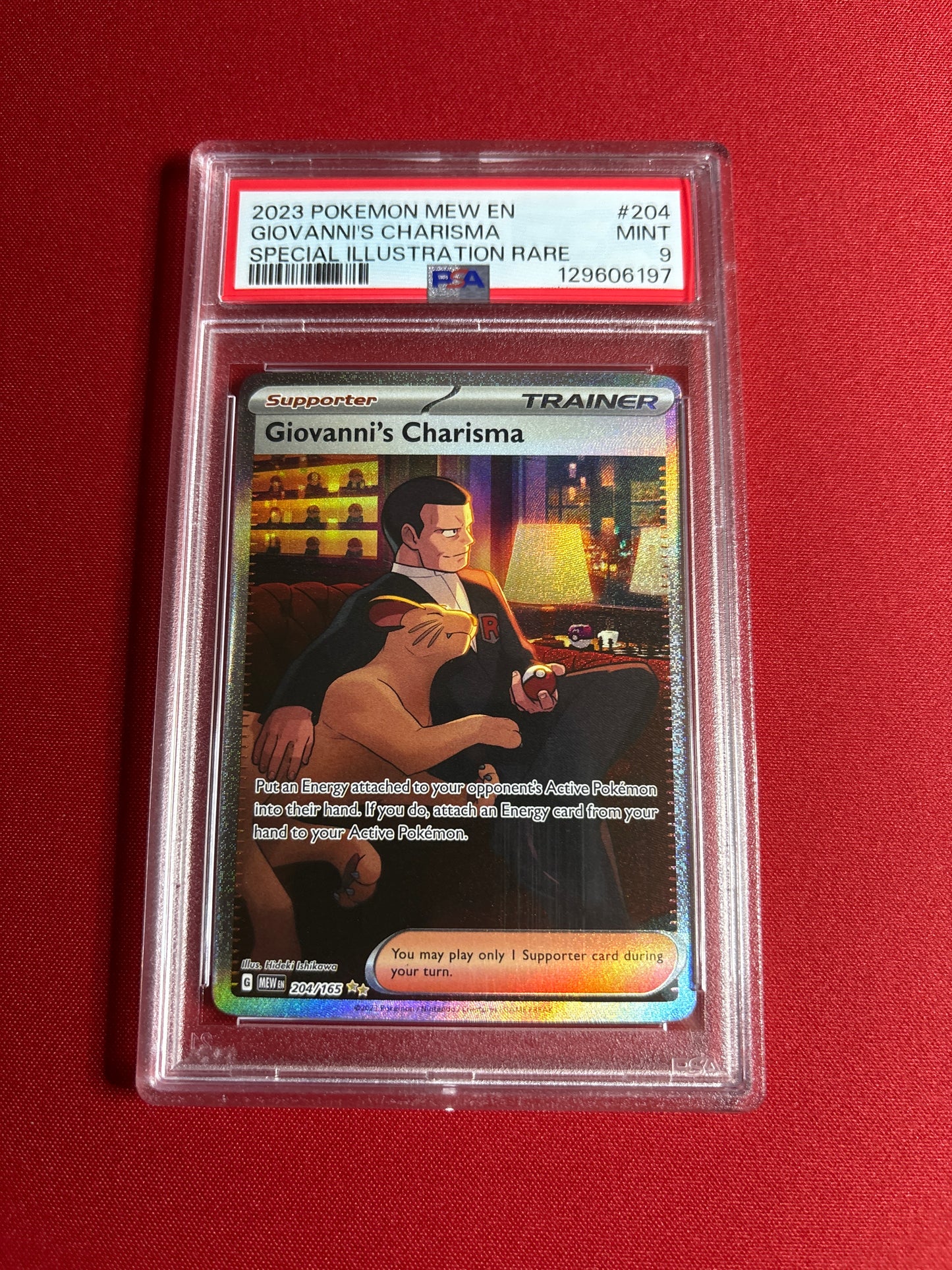 Pokemon Giovanni’s Charisma 204/165 PSA 9