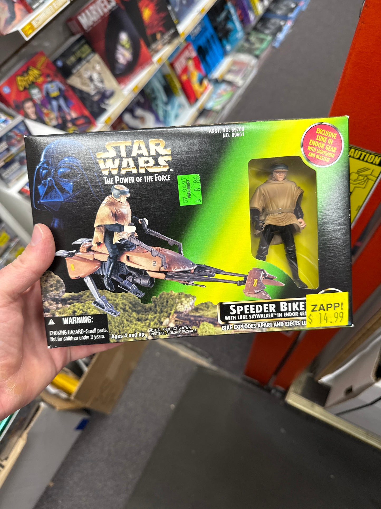 Star Wars Power of the Force Speeder Bike with Luke Skywalker Kenner Vintage Action Figure