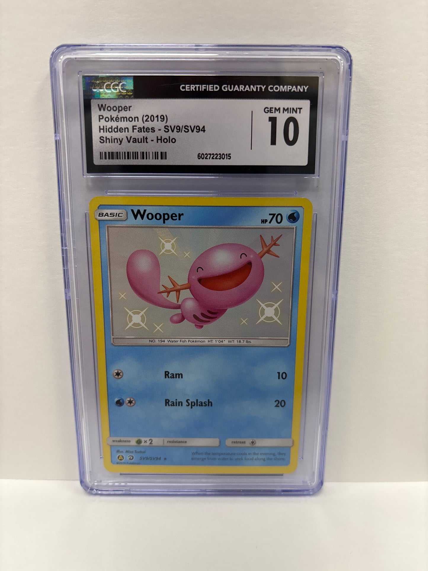 Pokemon Wooper SV9/SV94 CGC 10
