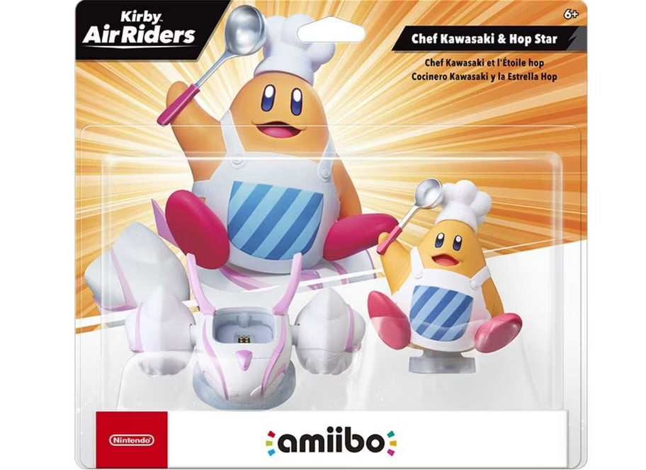 Kirby Air Riders Chef Kawasaki & Hop Star Amiibo