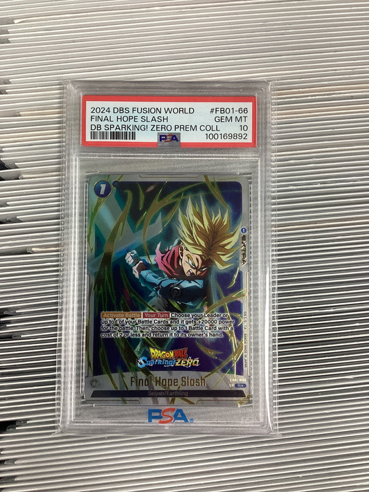 Dragon Ball Super Fusion World Final Hope Slash FS01-066 PSA 10