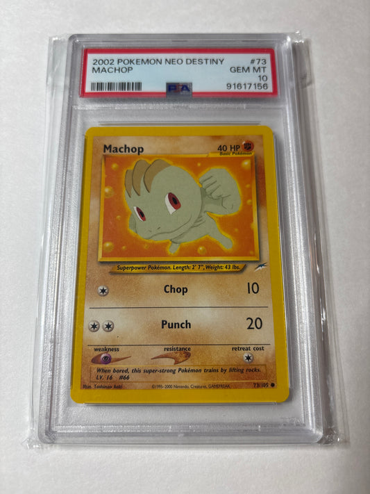 Pokemon Machop 73/105 (2002) PSA 10