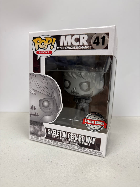 Funko Pop! My Chemical Romance Skeleton Gerard Way 41 Special Edition (Grade A)