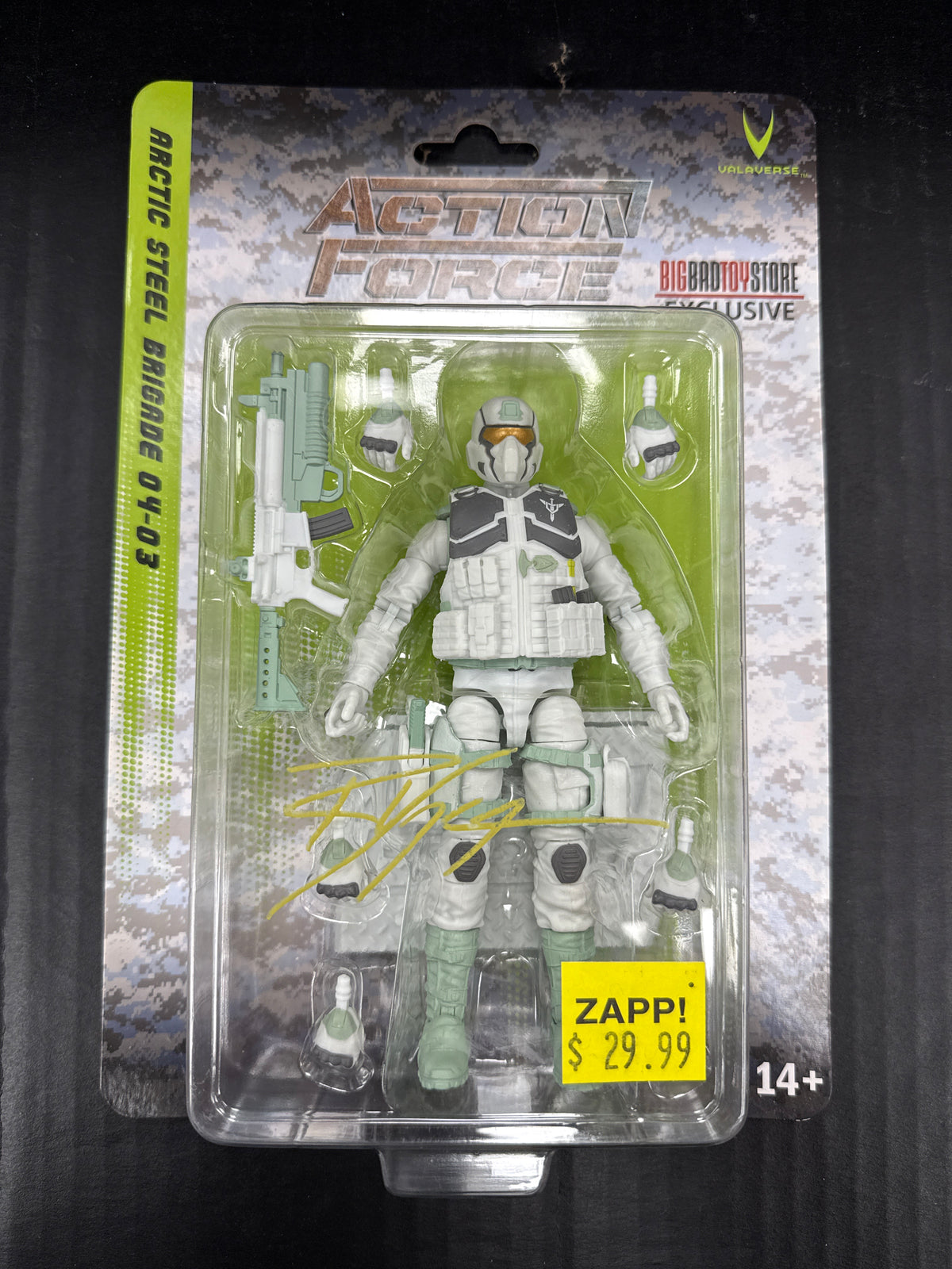 Action Force Arctic Steel Brigade 04-03 Bigbadtoystore Exclusive Signed