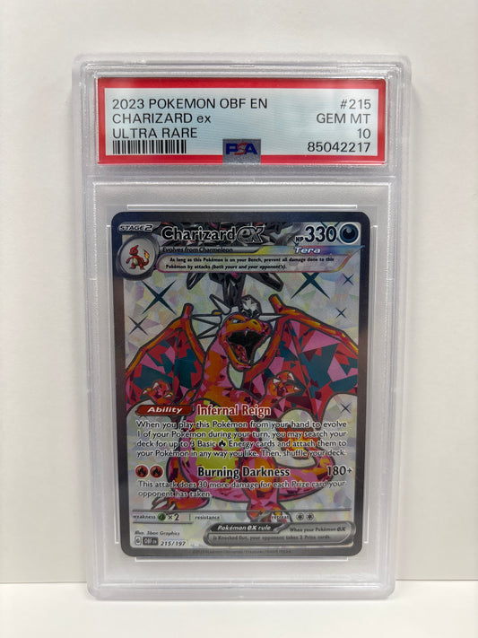 Pokemon Charizard ex 215/197 PSA 10
