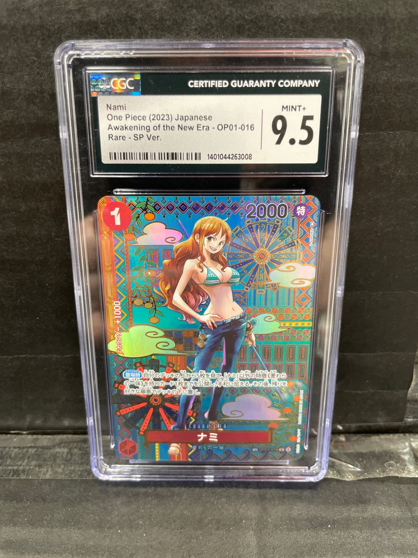 One Piece TCG Nami SP Ver. JP OP01-016 CGC 9.5