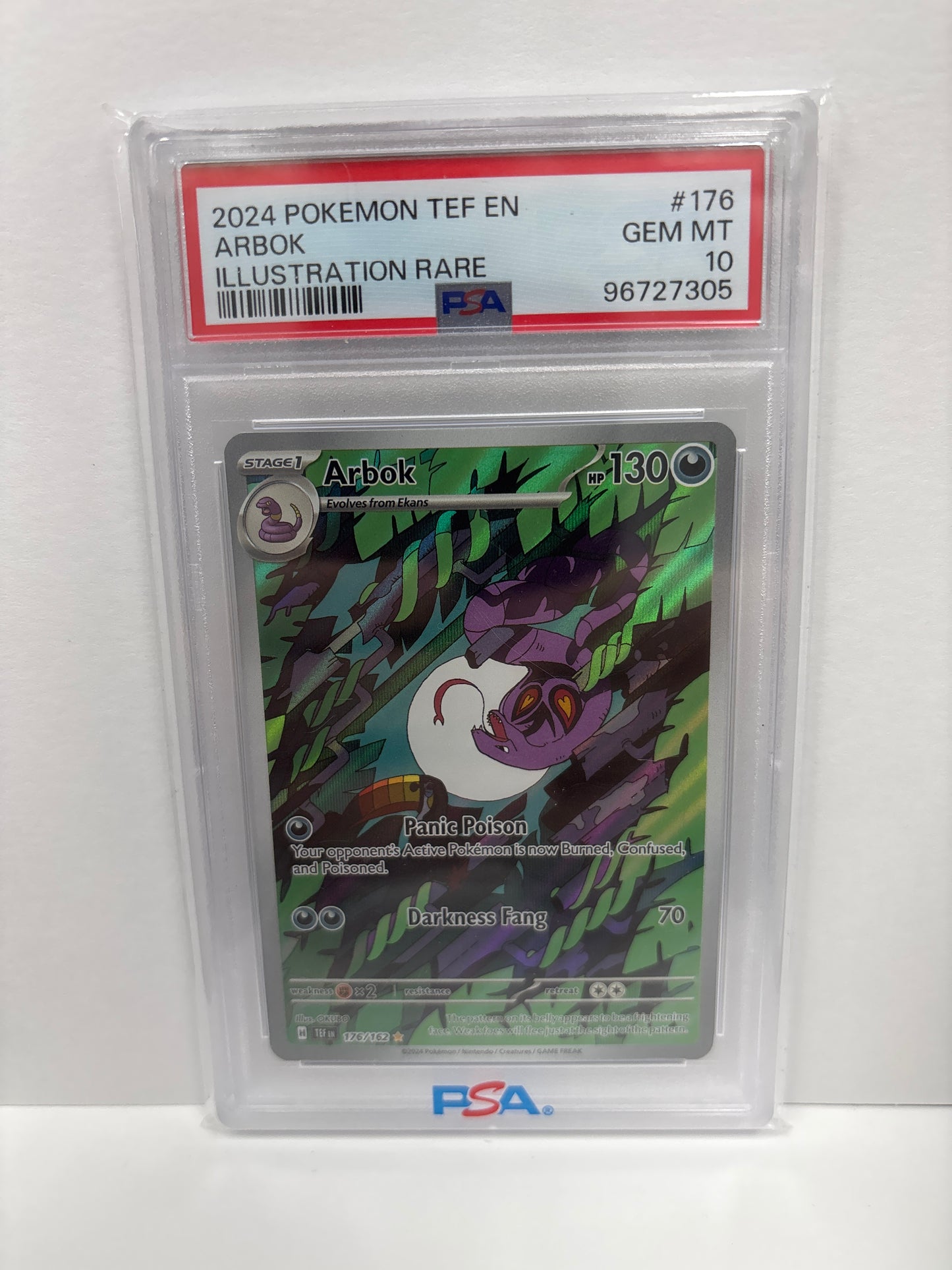 Pokemon Arbok 176/162 PSA 10