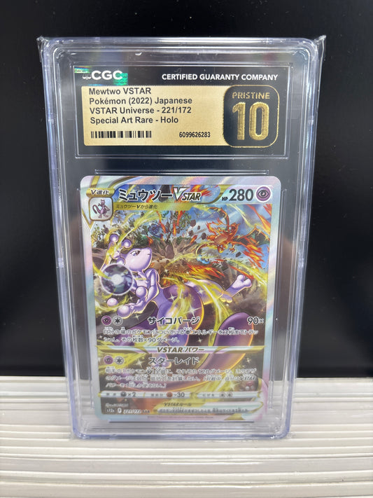 Pokemon Japanese Mewtwo VSTAR 221/172 CGC Pristine 10