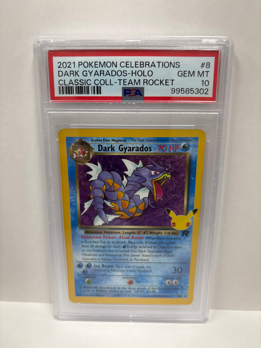 Pokemon Celebrations Dark Gyarados 8/82 (2021) PSA 10