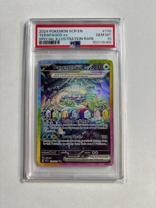 Pokemon Terapagos ex 170/142 PSA 10