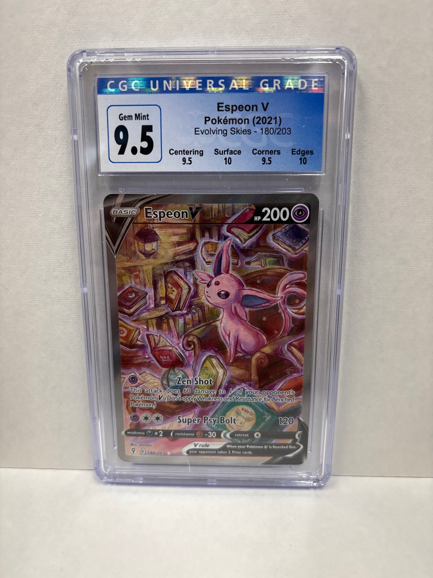 Pokemon Espeon V 180/203 CGC 9.5 (Old Label)