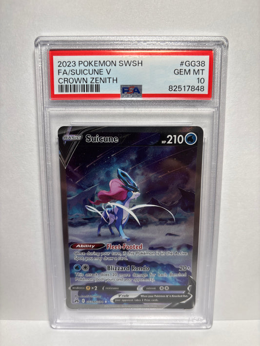 Pokemon Suicune V GG38/GG70 PSA 10