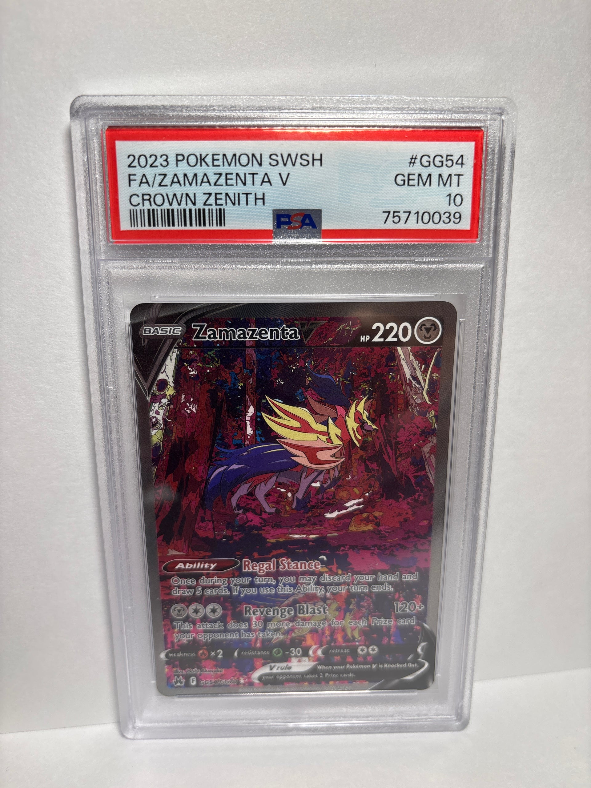 Pokemon Zamazenta V GG54/GG70 PSA 10 – Zapp! Comics