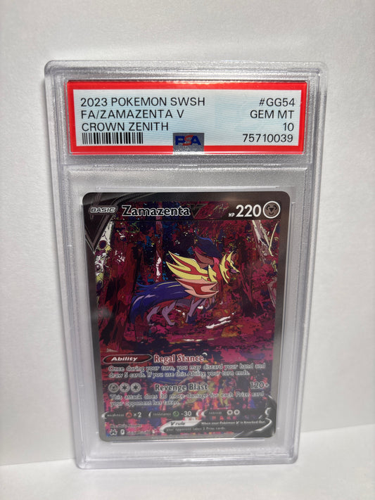 Pokemon Zamazenta V GG54/GG70 PSA 10