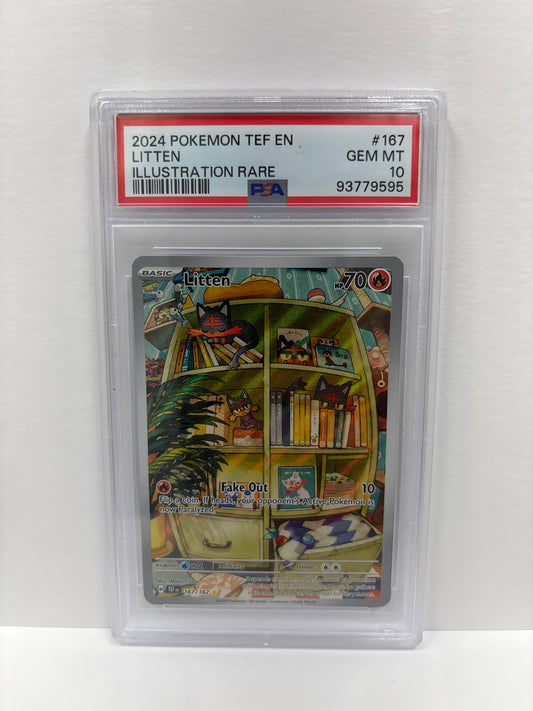 Pokemon Litten 167/162 PSA 10