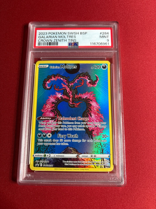 Pokemon Galarian Moltres SWSH284 PSA 9