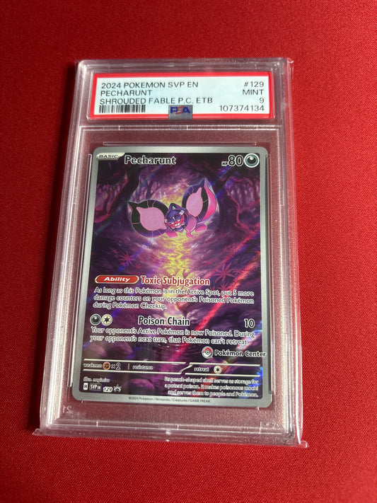 Pokemon Pecharunt 129 Pokemon Center PSA 9