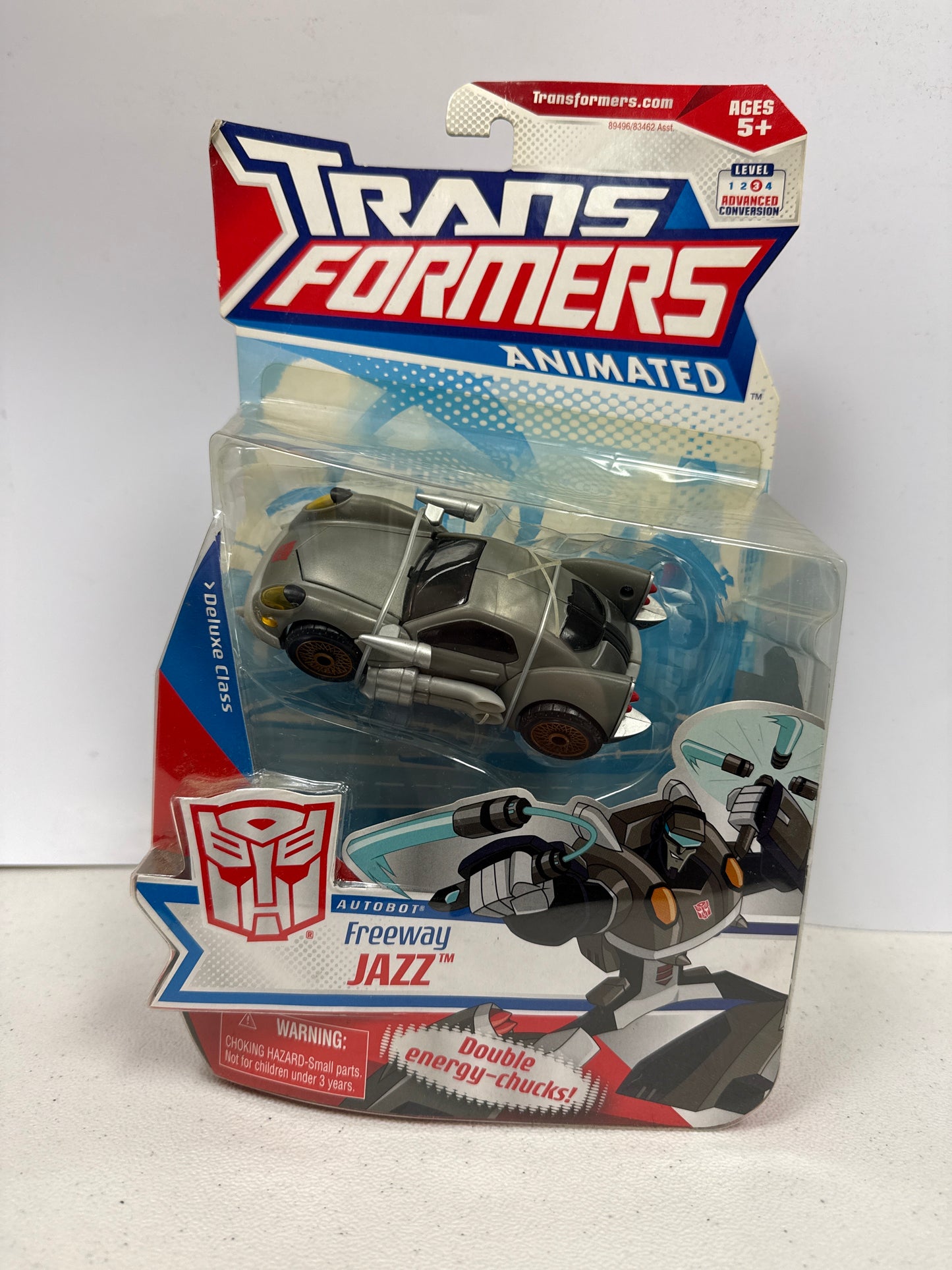 Transformers Animated Deluxe Class Freeway Jazz 2008 (Damaged Box)