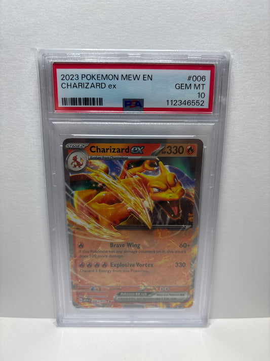 Pokemon Charizard ex 006/165 PSA 10