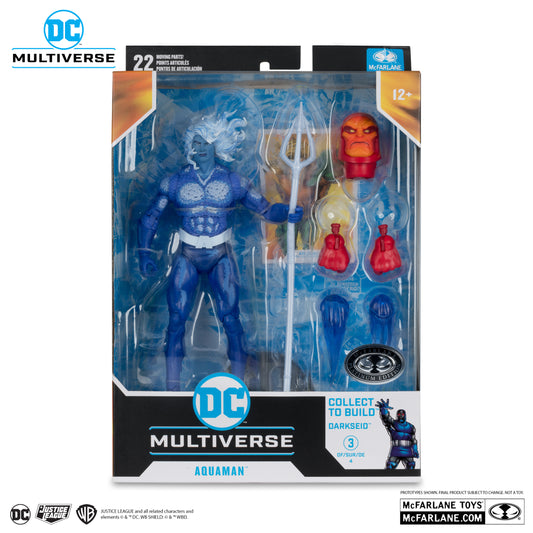 DC Multiverse Justice League Task Force Aquaman Platinum Edition Chase (Box Damage)