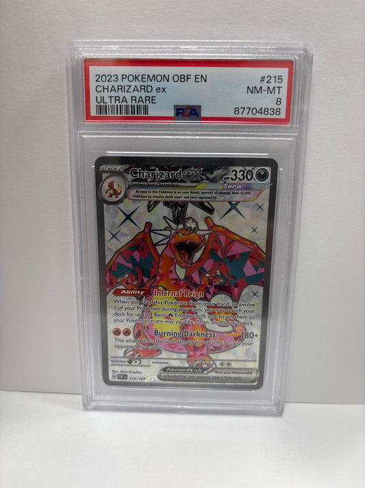 Pokemon Charizard ex 215/197 PSA 8