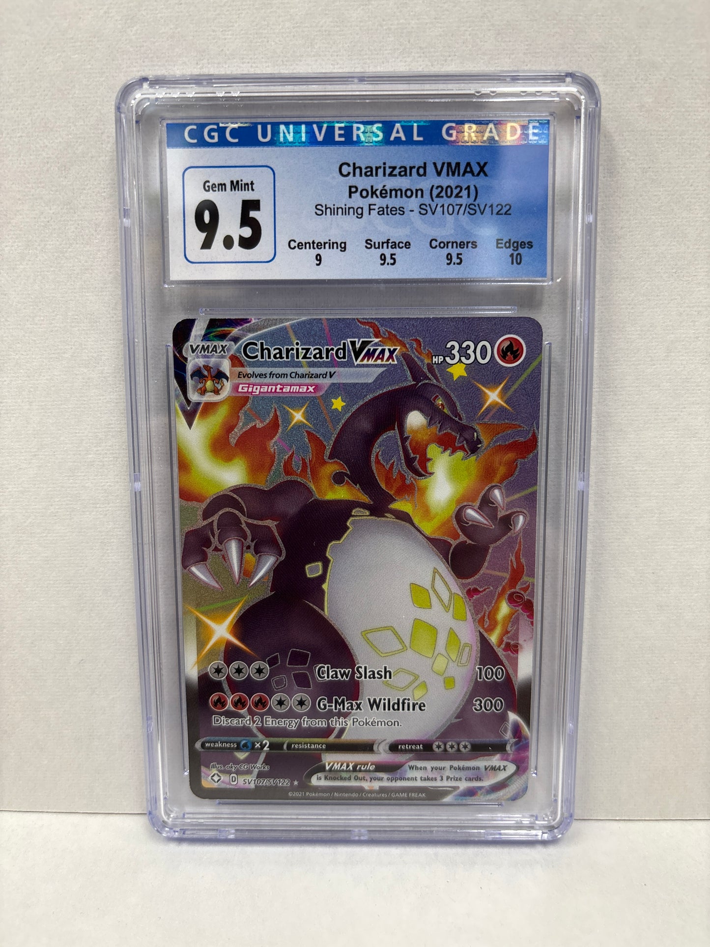 Pokemon Charizard VMAX SV107/SV122 CGC 9.5 (Old Label) – Zapp! Comics