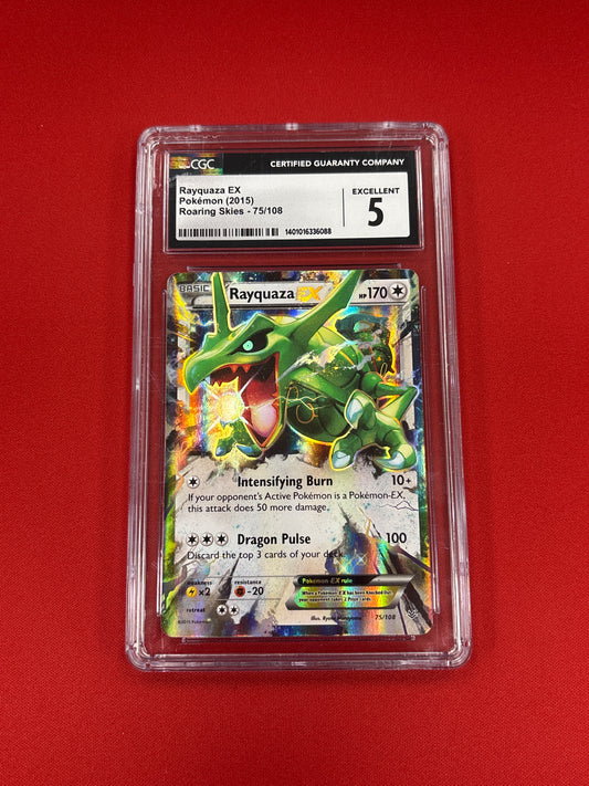 Pokemon Rayquaza EX 75/108 CGC 5