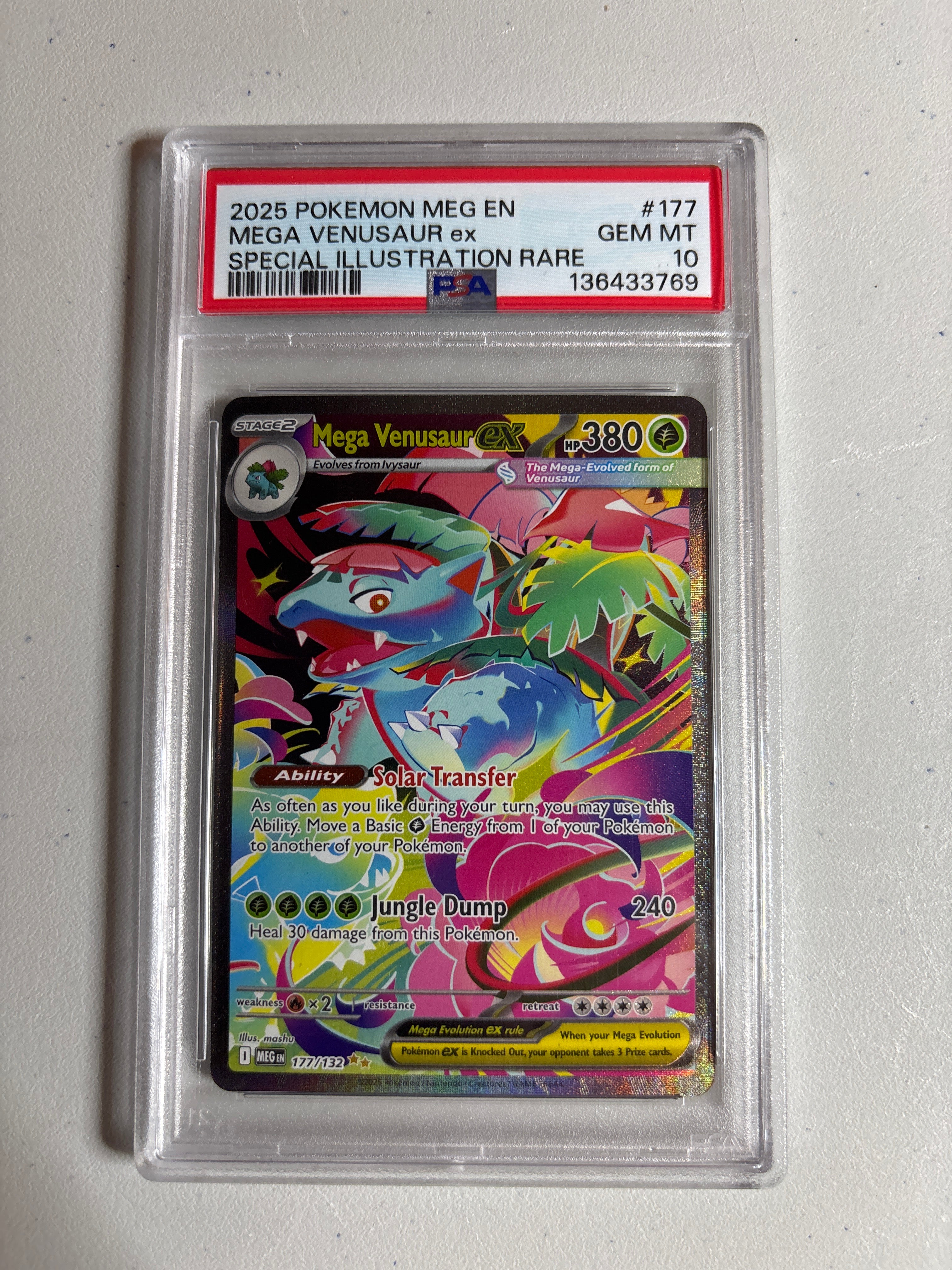 Pokemon Mega Venusaur ex 177/132 PSA 10 – Zapp! Comics