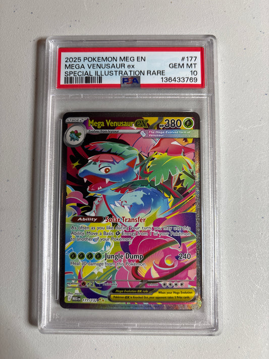 Pokemon Mega Venusaur ex 177/132 PSA 10