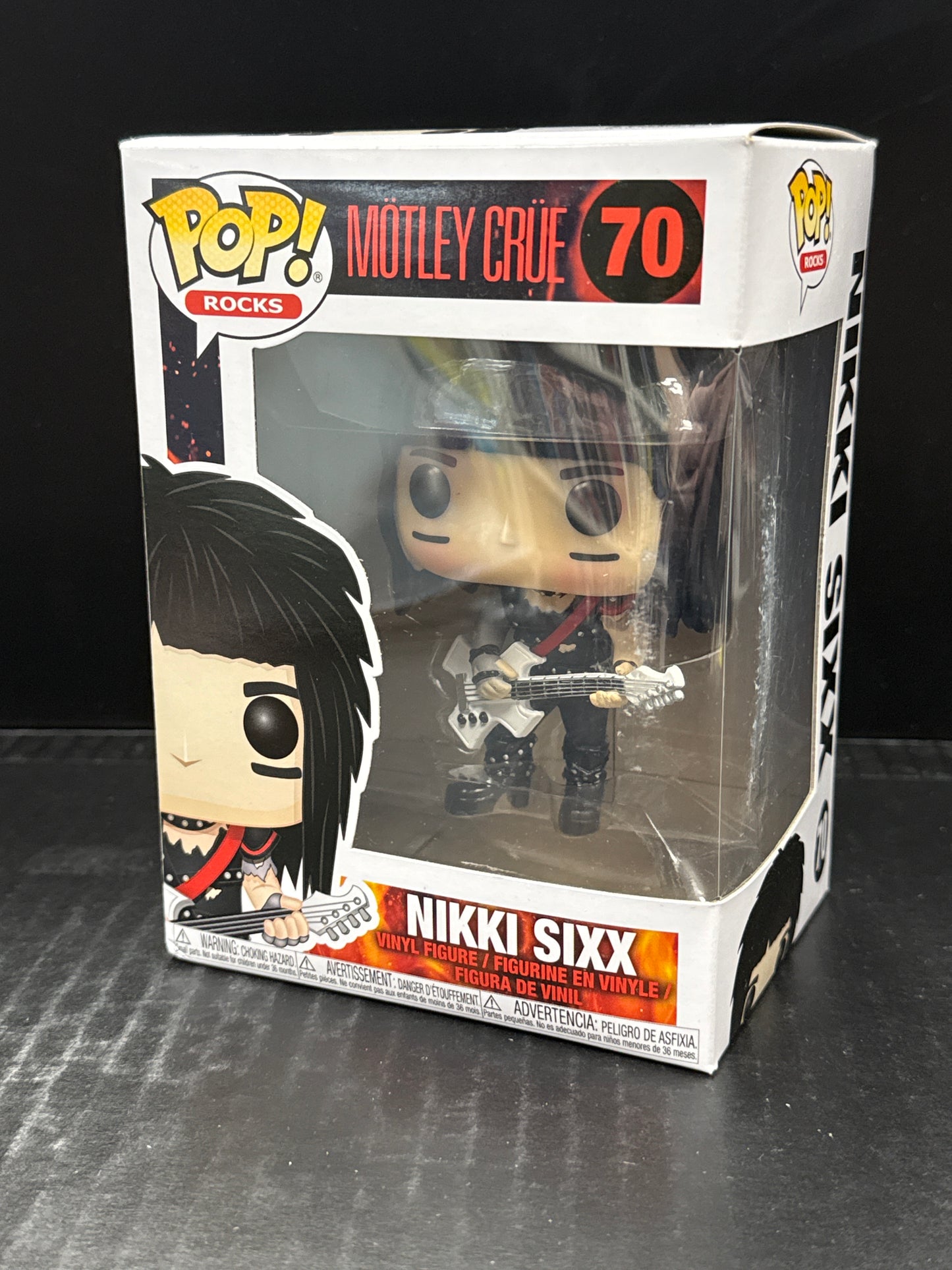Funko Pop! Motley Crue Nikki Sixx 70 (Grade B)