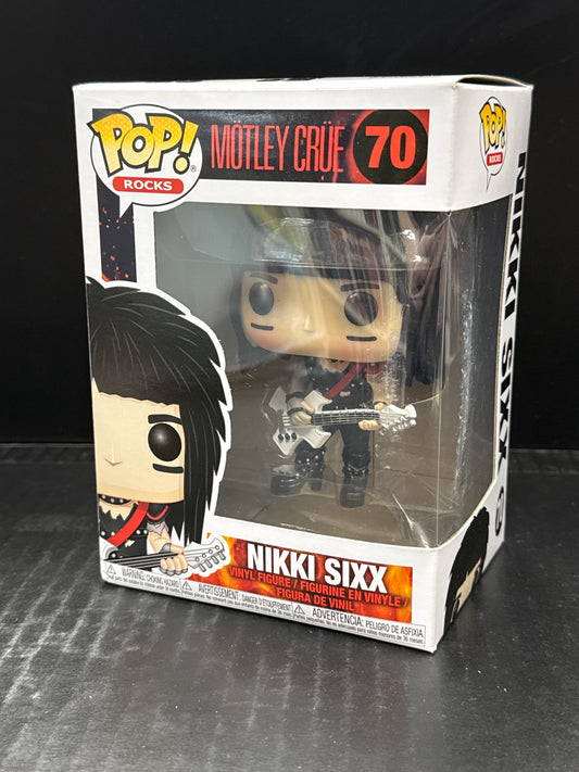 Funko Pop! Motley Crue Nikki Sixx 70 (Grade B)