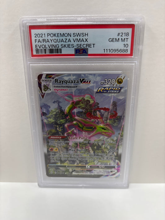 Pokemon Rayquaza VMAX 218/203 PSA 10