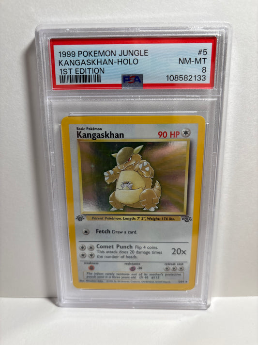 Pokemon Kangaskhan 5/64 1st Edition (1999) PSA 8