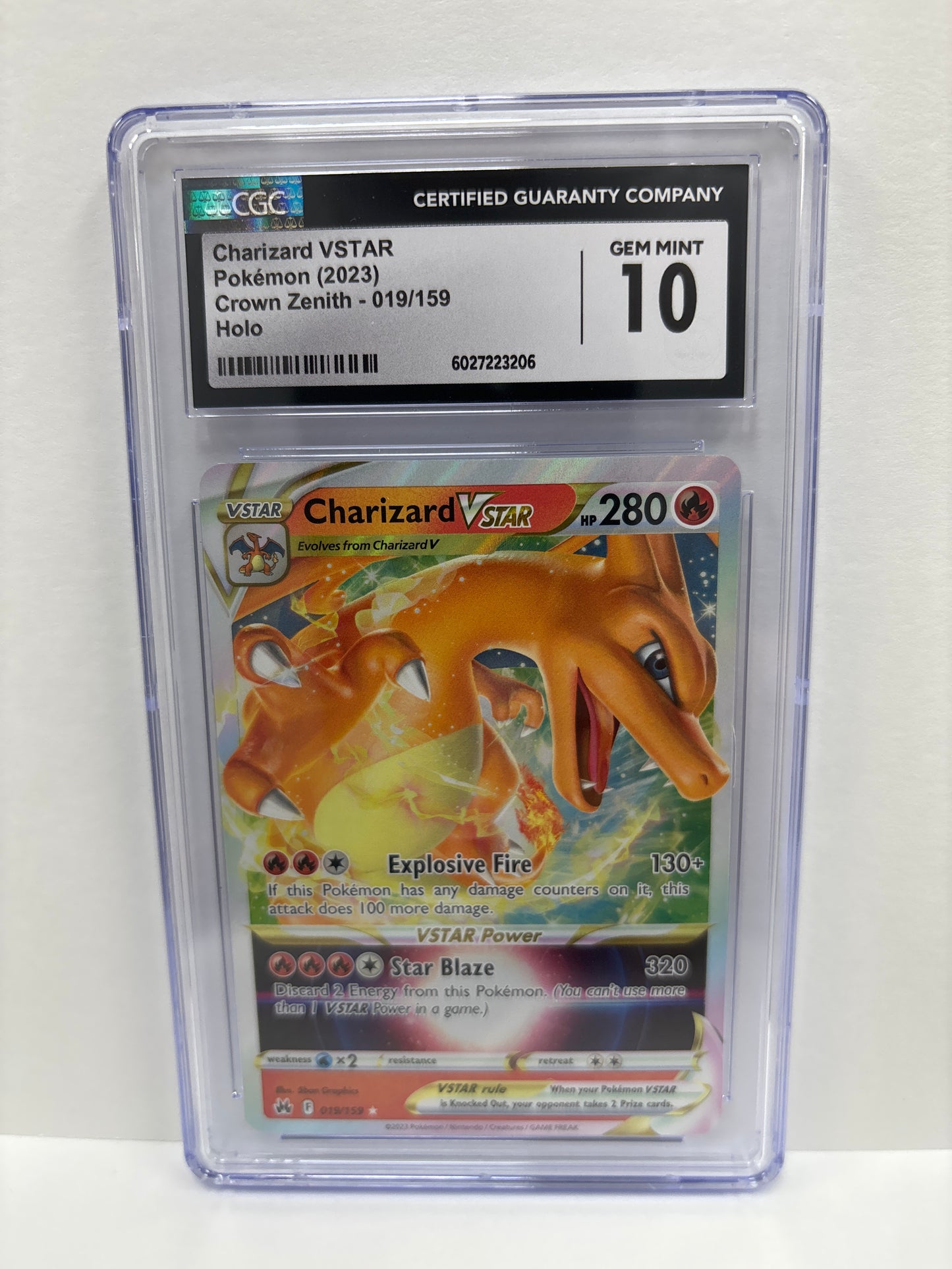 Pokemon Charizard VSTAR 019/159 CGC 10